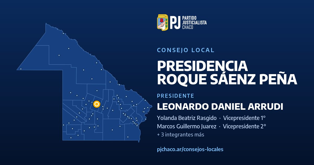 General Ramon Bernardo Consejo Local de Presidencia Roque Sáenz Peña — PJ Chaco
